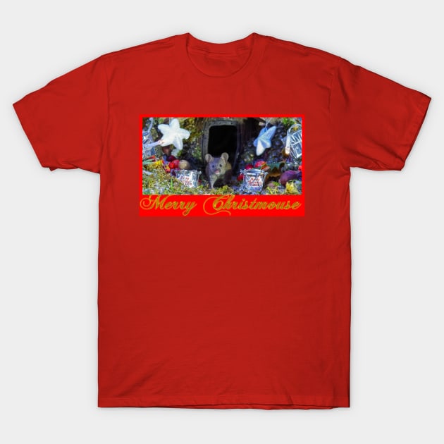 Merry Christmouse card 2 T-Shirt by Simon-dell